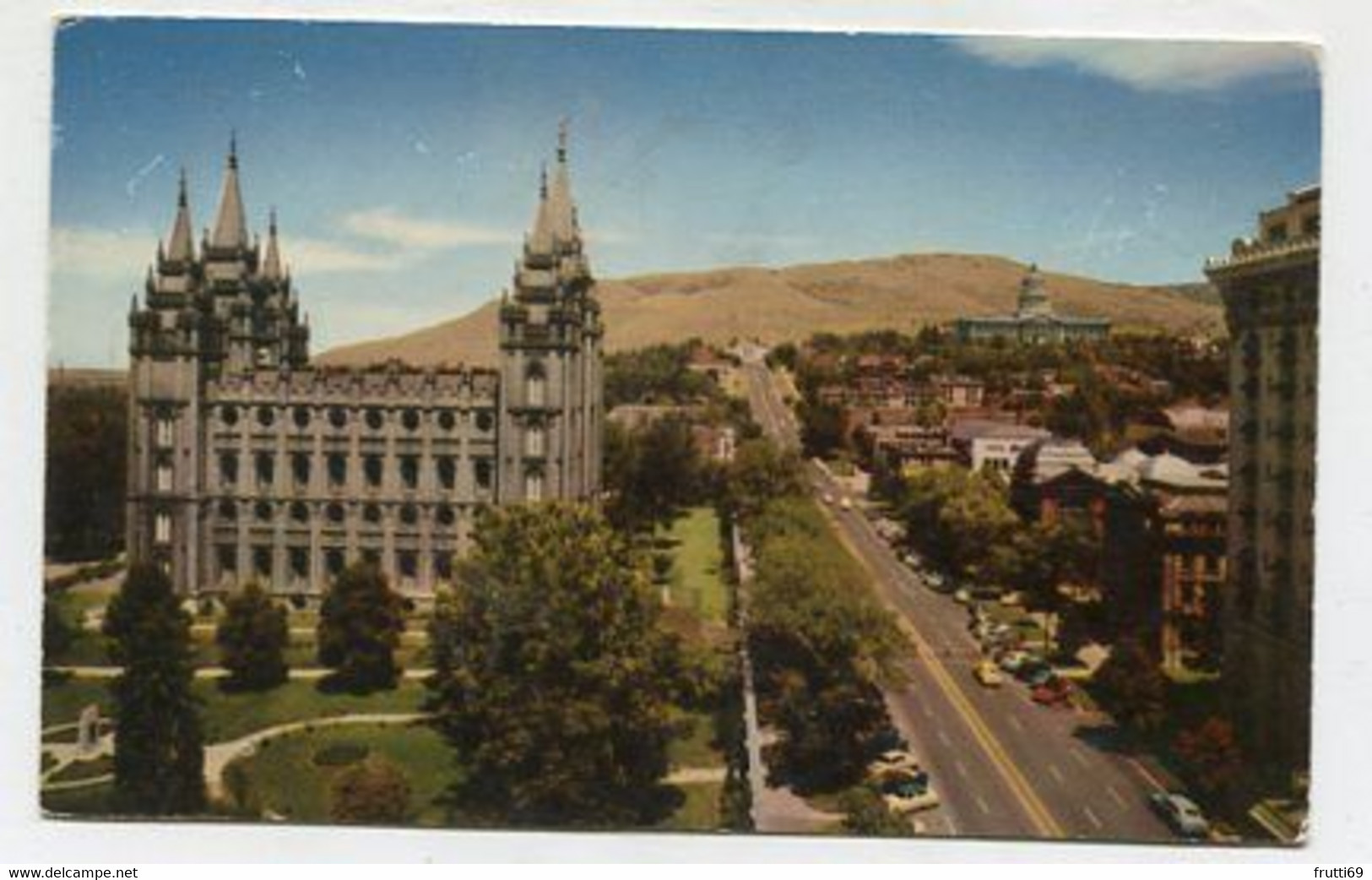 AK 093618 USA - Utah - Salt Lake City - North Main Street And Mormon Temple - Salt Lake City