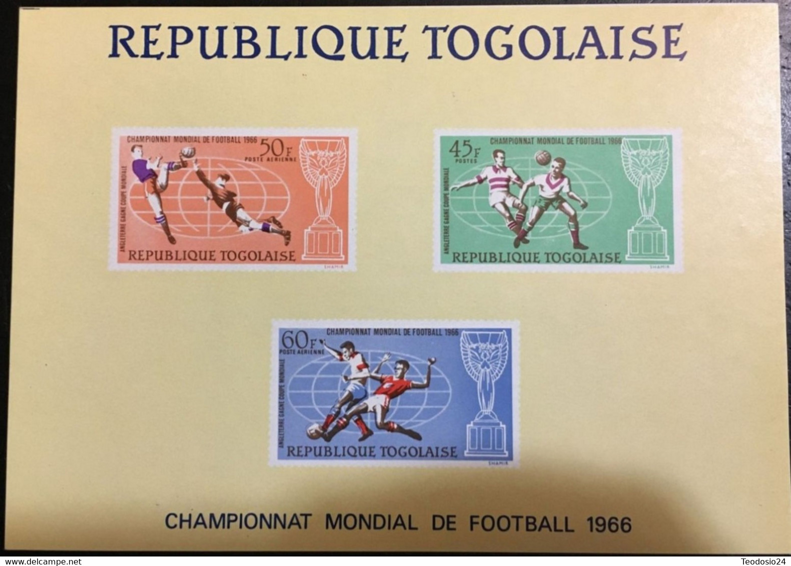 TOGO HB 22 AÑO 1967 ** MNH FOOTBALL 1966 CHAMPIONAT MUNDIAL ANGLETERRE. - 1966 – England