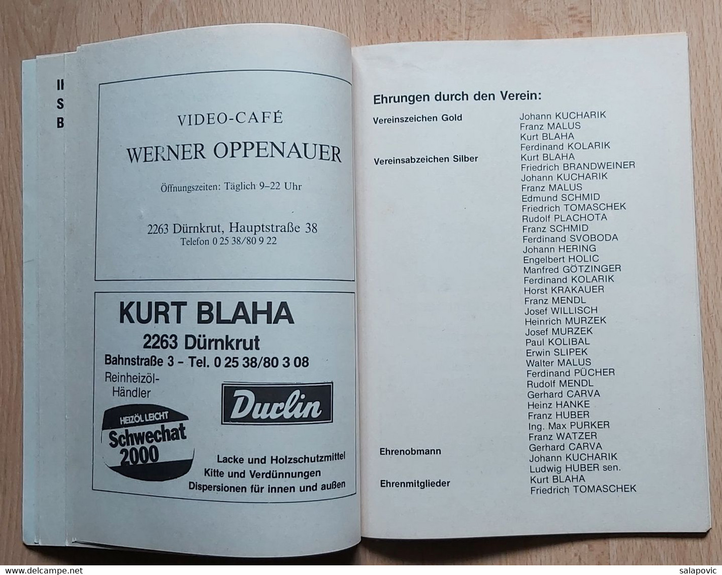 SC Dürnkrut Football Club Austria 70 Jahre Sportclub Festliche Tage 1. - 4. Juni 1990 - Bücher