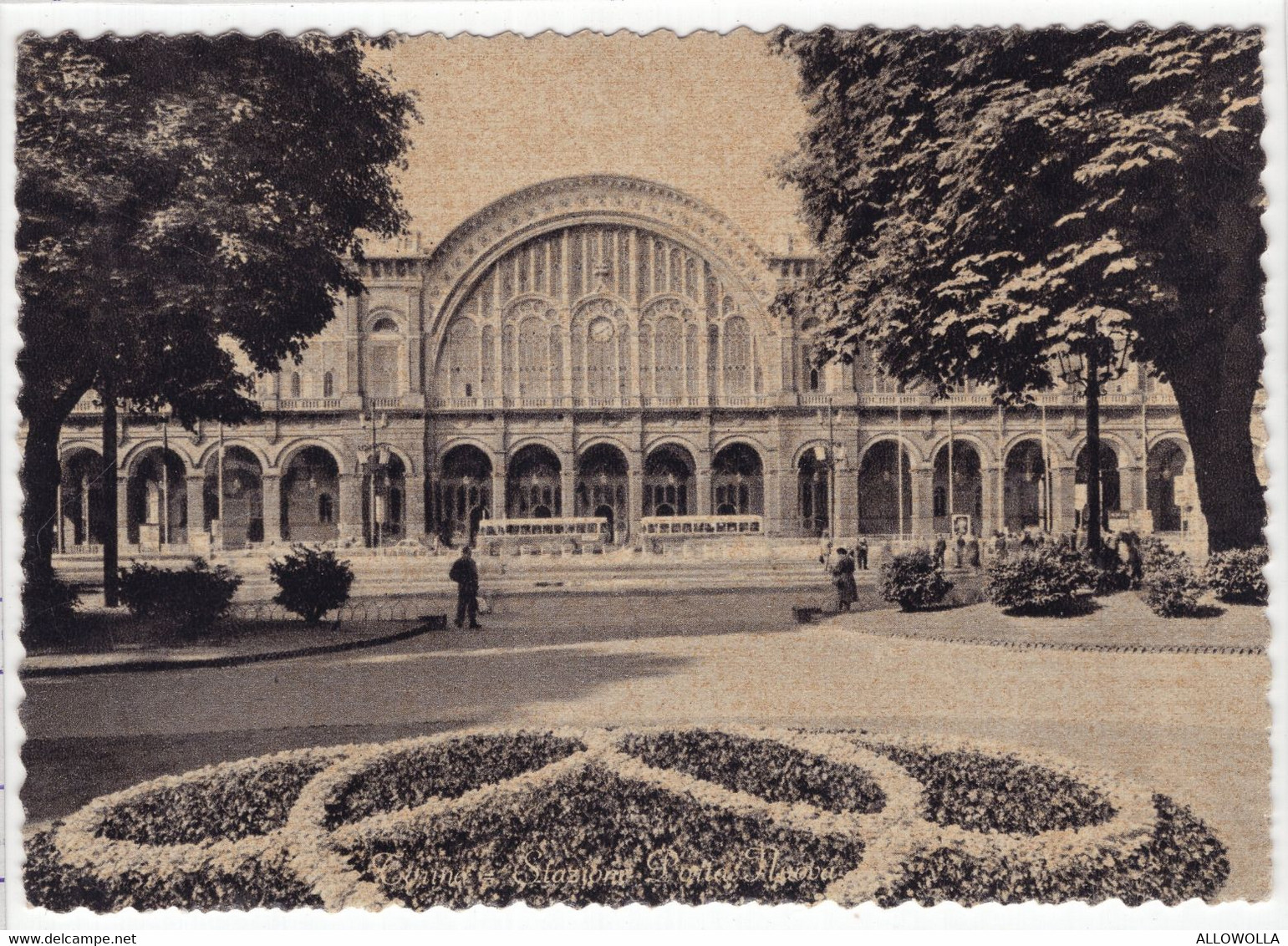 18694 " TORINO-STAZIONE PORTA NUOVA " ANIMATA-AUTOBUS-VERA FOTO-CART. POST. SPED.1963 - Stazione Porta Nuova