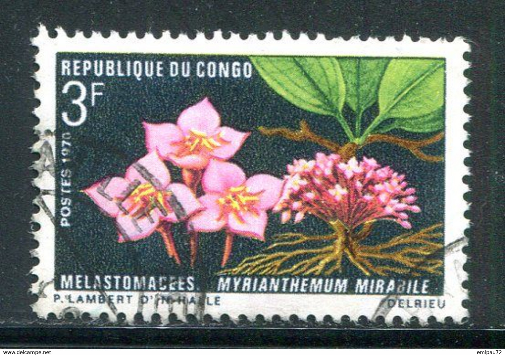 CONGO- Y&T N°270- Oblitéré (fleurs) - Oblitérés