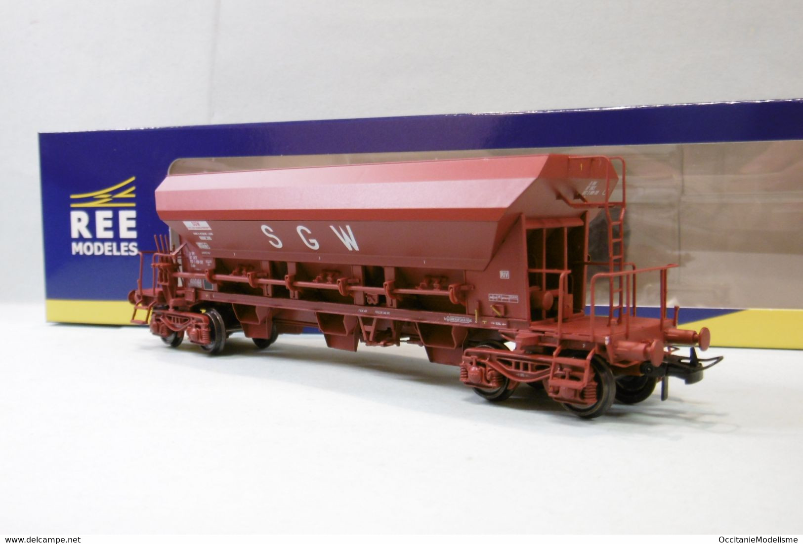 REE - WAGON TREMIE F70 Eads SGW Ep. IV SNCF Réf. WB-666 Neuf NBO HO 1/87 - Goods Waggons (wagons)