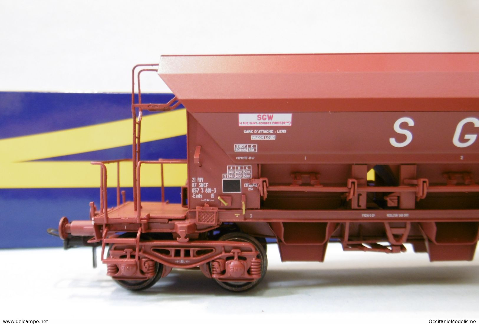 REE - WAGON TREMIE F70 Eads SGW Ep. IV SNCF Réf. WB-666 Neuf NBO HO 1/87 - Wagons Marchandises