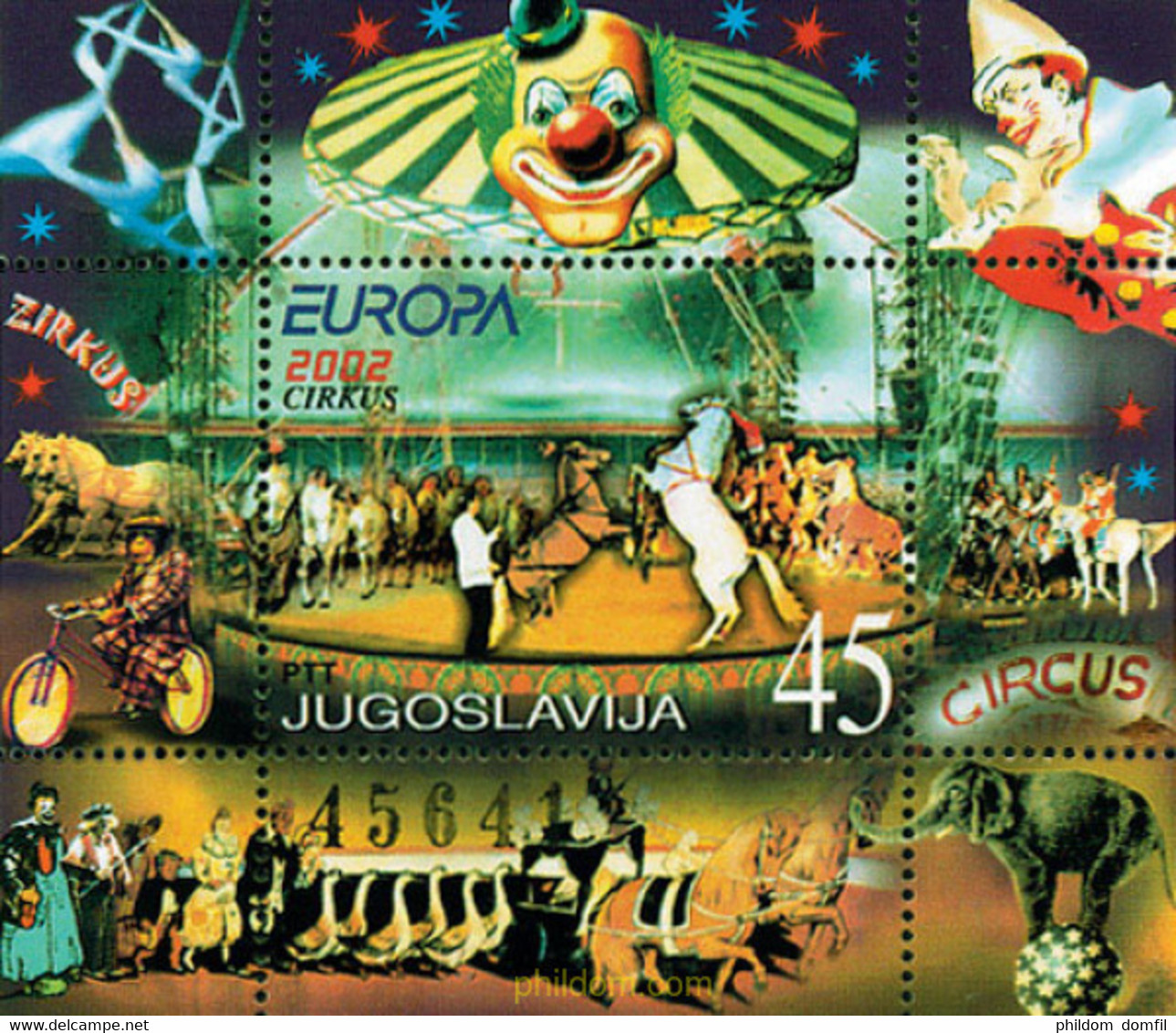 98560 MNH YUGOSLAVIA 2002 EUROPA CEPT 2002 - EL CIRCO - Gebruikt