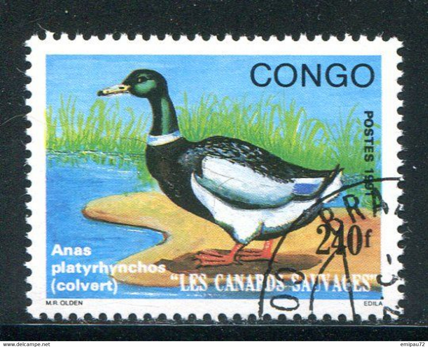 CONGO- Y&T N°915- Oblitéré (canard) - Oblitérés