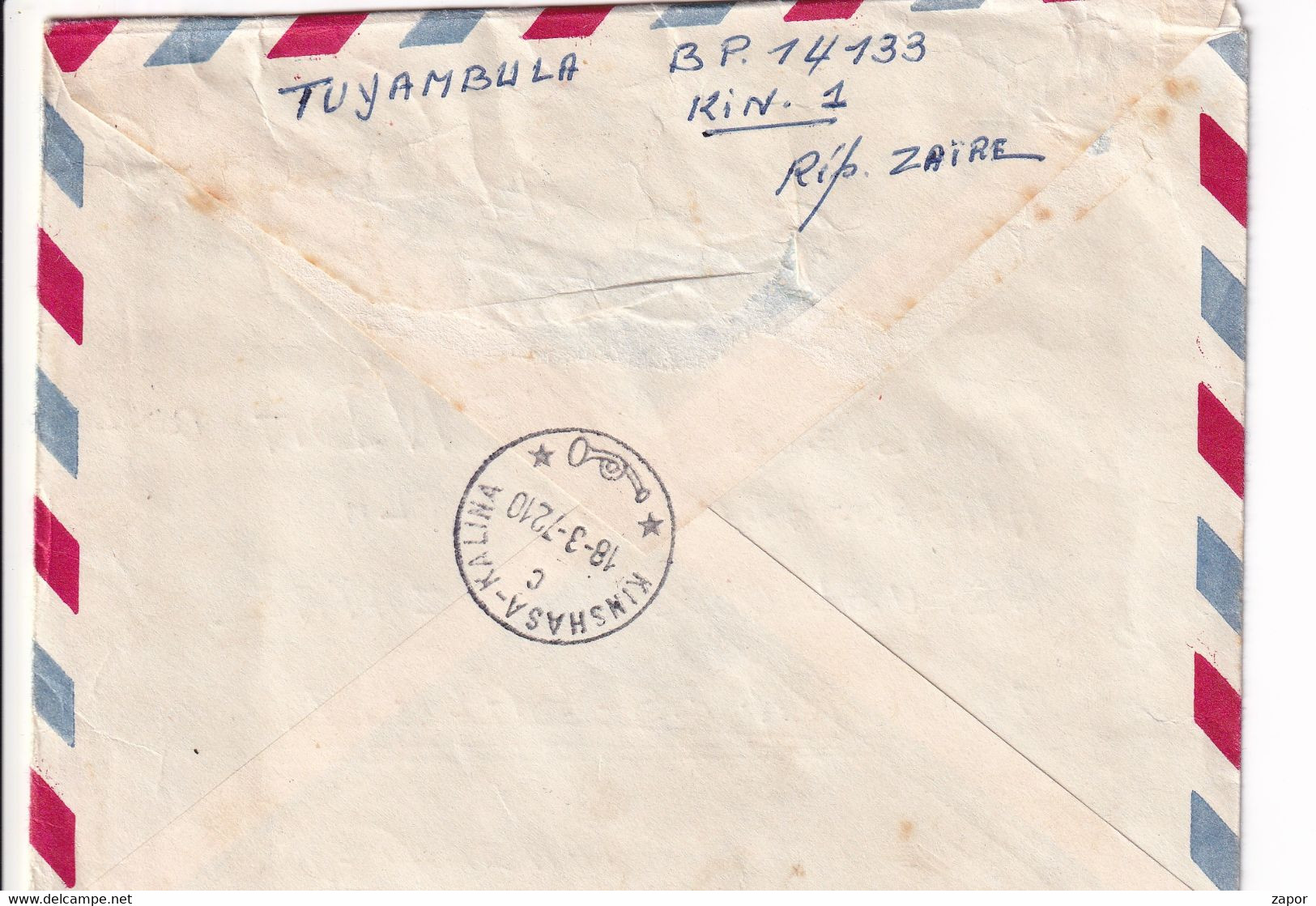 Brief / Lettre - Kinshasa To Dar Es Salaam - Tanzania / Tanzanië - 1972 - Aangetekend / Recommandé - Brieven En Documenten
