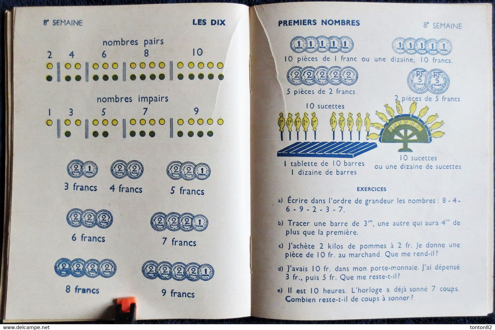 Chatelet / Crépin / Blanquet - Pour apprendre les NOMBRES - Éditions Bourrelier & Cie. - ( 1944 ) .