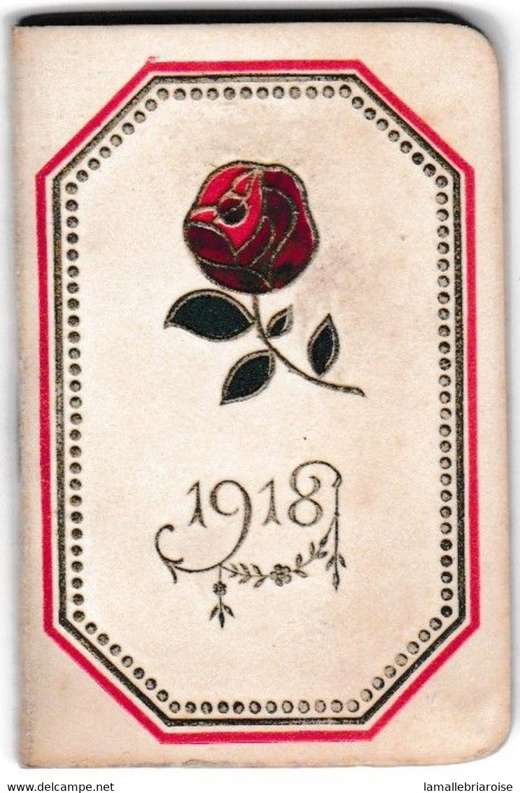 MINI CALENDRIER De 1918, Offert Par LA MAISON BOUCICAUT, AU BON MARCHE. Couverture Gauffrée - Small : 1901-20