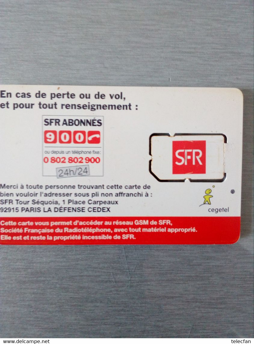 FRANCE GSM CEGETEL SFR UT - Mobicartes: Móviles/SIM)