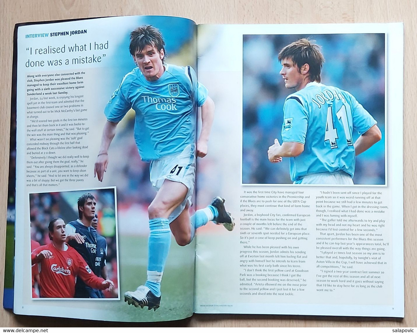 Manchester City Vs Aston Villa  England 2006 Football Match Program - Libri