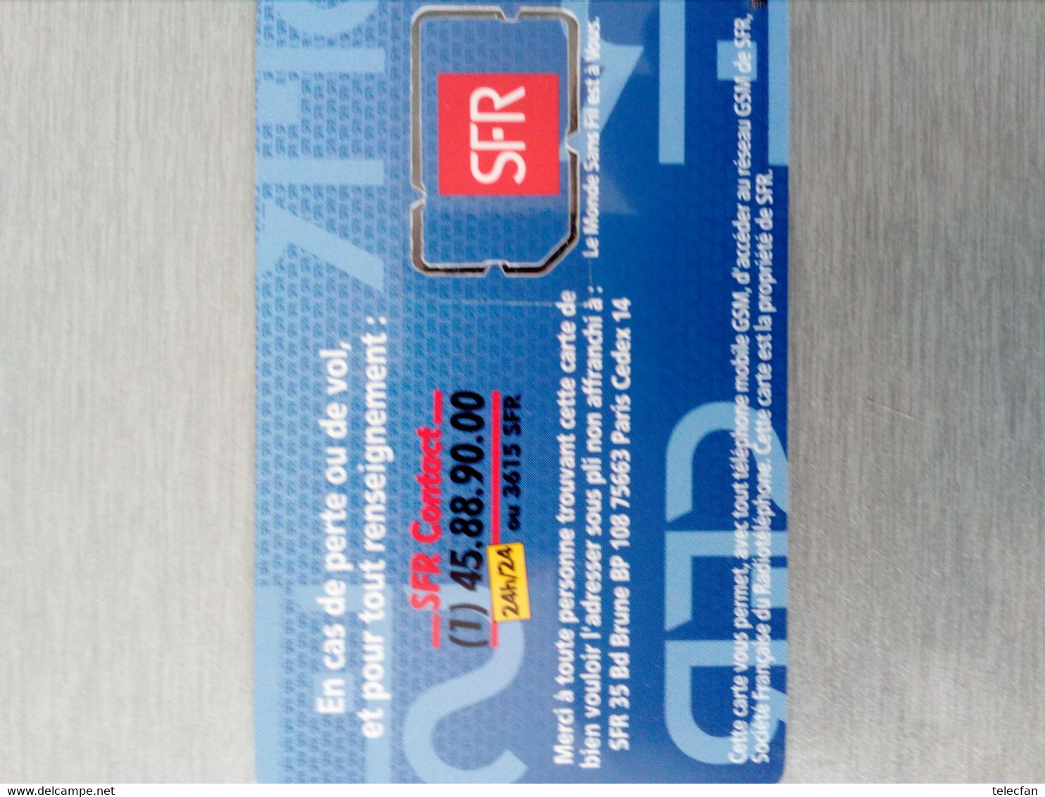 FRANCE GSM LIGNE SFR UT - Nachladekarten (Handy/SIM)