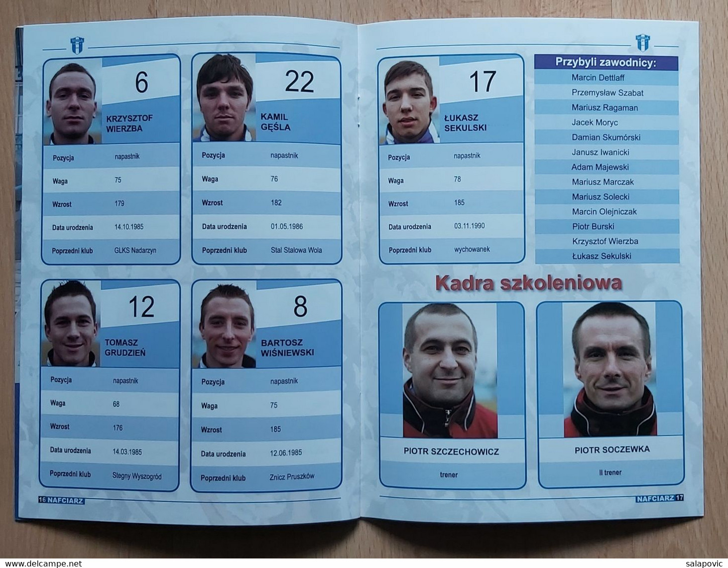 Nafciarz (oficjalna Gazeta Wisły Płock) Nr 51 - The Official Newspaper Of Wisła Płock Wiosna 2009 Football Match Program - Bücher