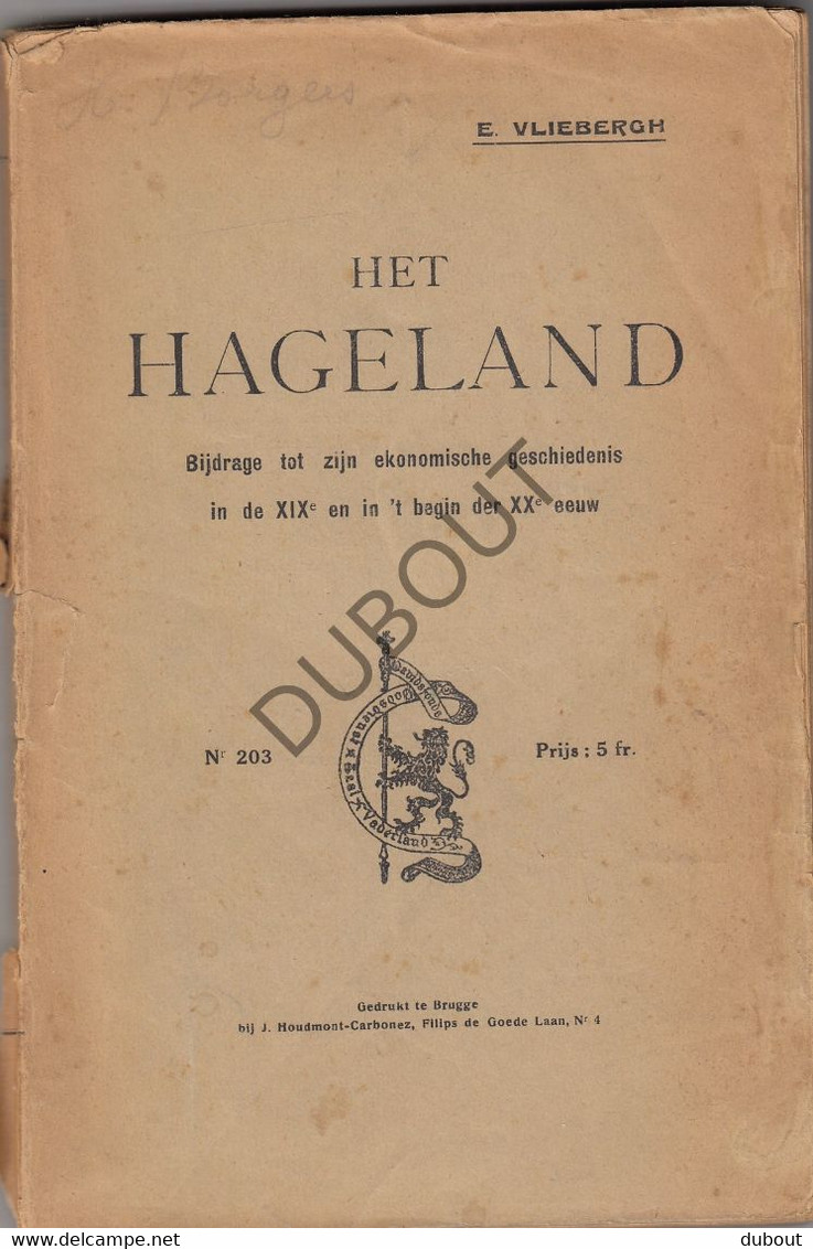 Het Hageland - E. Vliebergh  (S264) - Oud