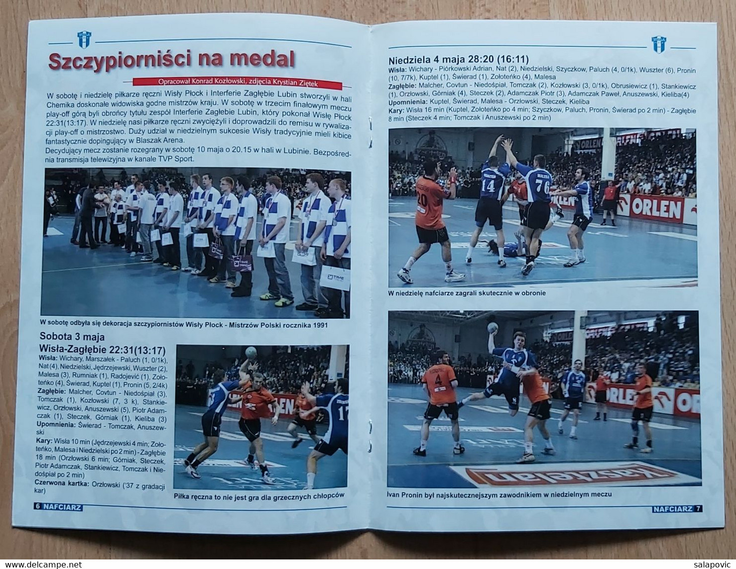 Nafciarz (oficjalna Gazeta Wisły Płock) Nr 8 - The Official Newspaper Of Wisła Płock Wiosna 2008 Football Match Program - Livres