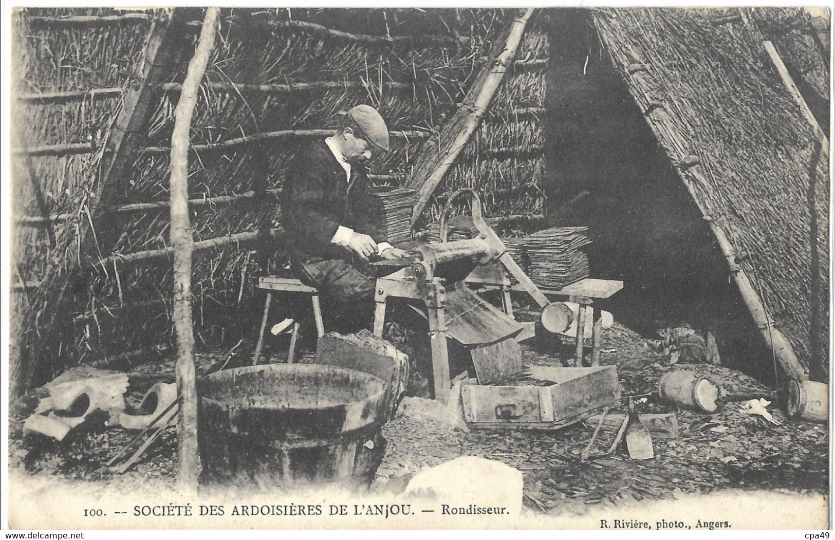 49   SOCIETE  DES  ARDOISIERES  DE  L' ANJOU  RONDISSEUR - Angers