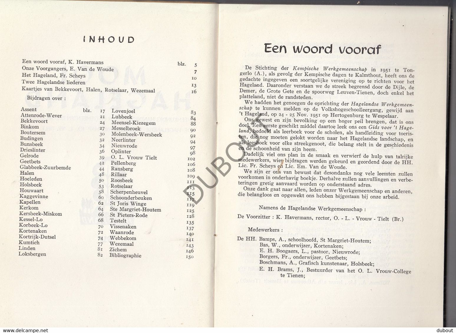 Mooi Hageland - 1953 - Met Uitslaande Kaart, Talrijke Illustraties (S263) - Antique