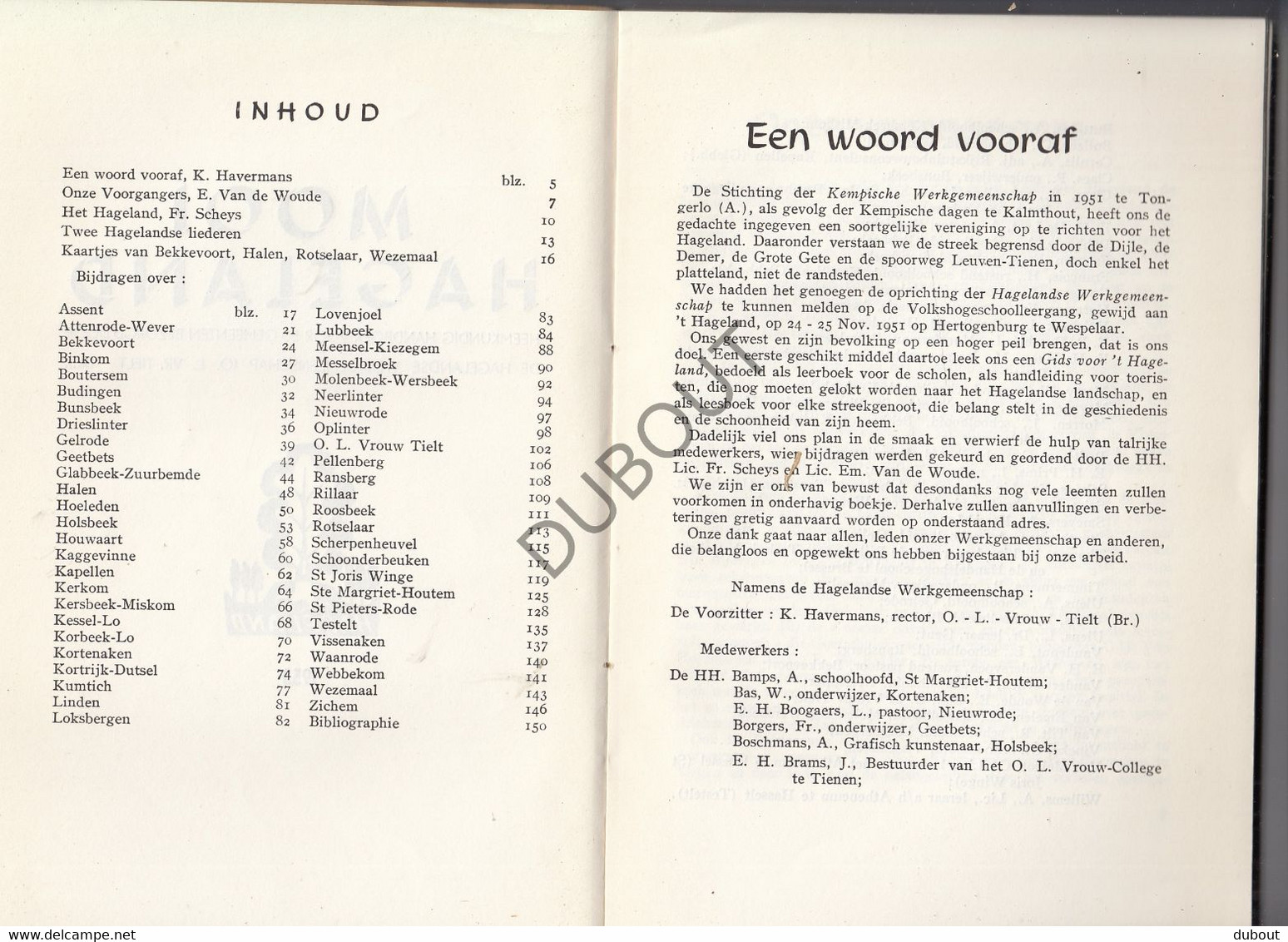 Mooi Hageland - 1953 - Met Uitslaande Kaart, Talrijke Illustraties (S263) - Antiquariat