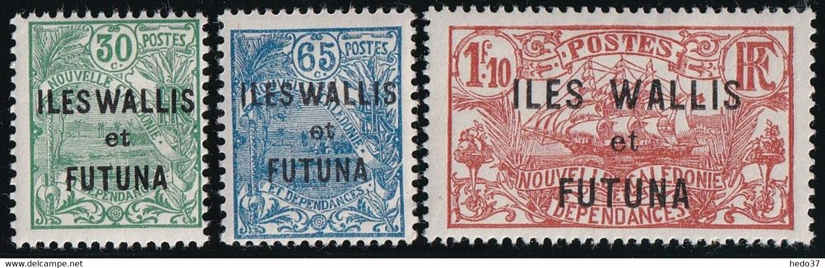 Wallis Et Futuna N°40/42 - Neuf * Avec Charnière - TB - Ungebraucht