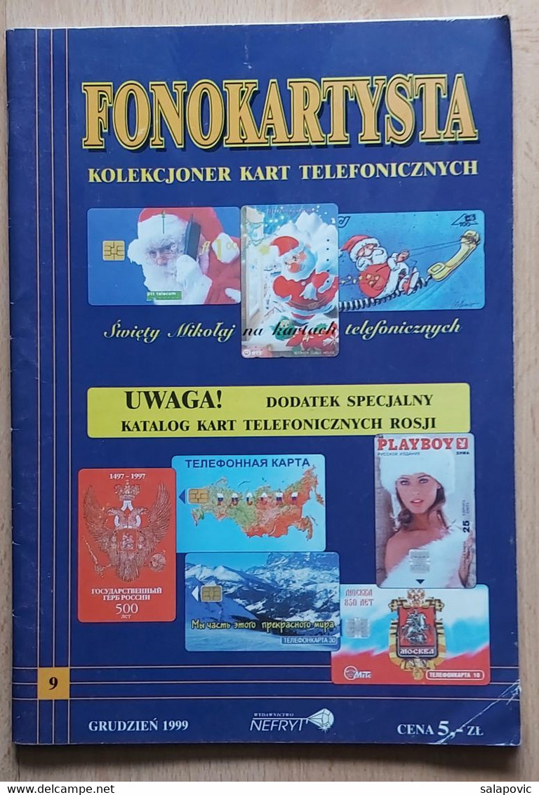 Fonokartysta Kolekcjoner Kart Telefonicznych Call Card Collector Telephone Card Catalog 1999 - Telefontechnik