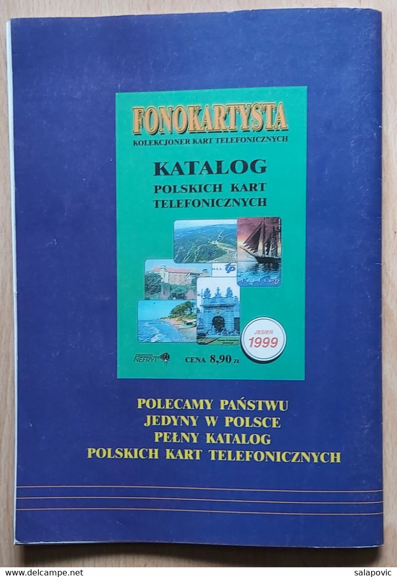 Fonokartysta kolekcjoner kart telefonicznych Call card collector Telephone card catalog 1999