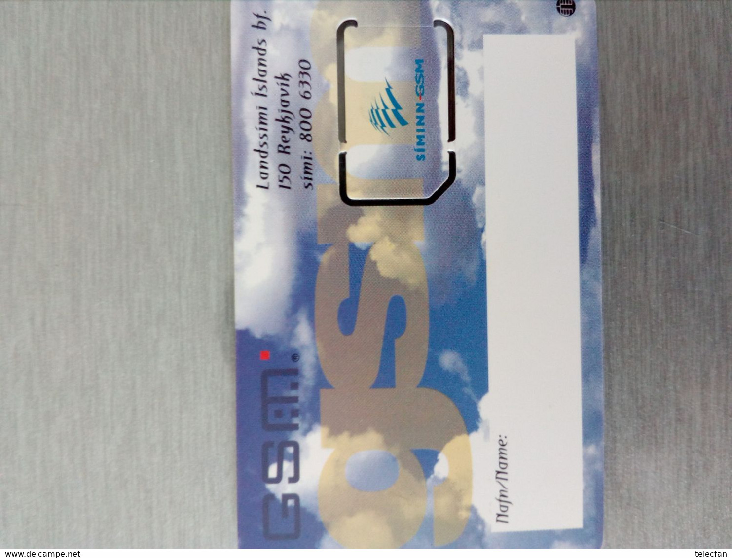 ISLANDE ISLAND GSM CARTE MERE SIMINN GSM GEMPLUS NEUVE MINT - Mobicartes: Móviles/SIM)