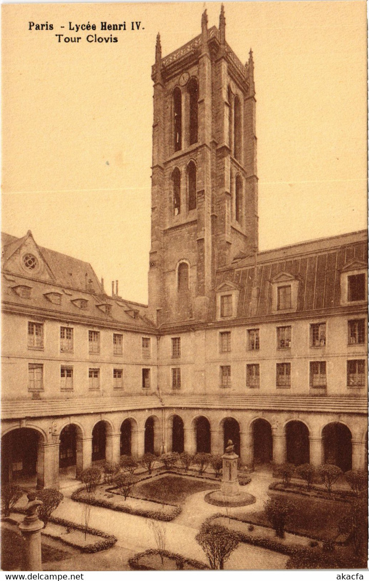 CPA PARIS Lycee Henri IV Tour Clovis (1243899) - Enseignement, Ecoles Et Universités