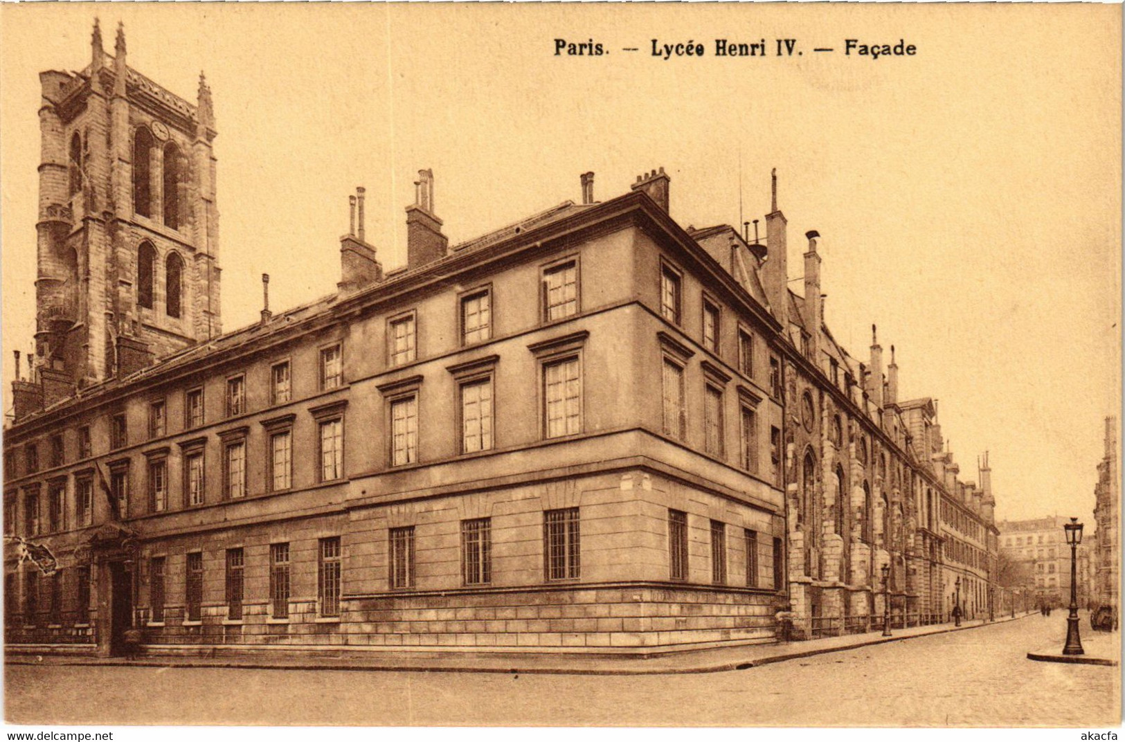 CPA PARIS Lycee Henri IV Façade (1243901) - Enseignement, Ecoles Et Universités