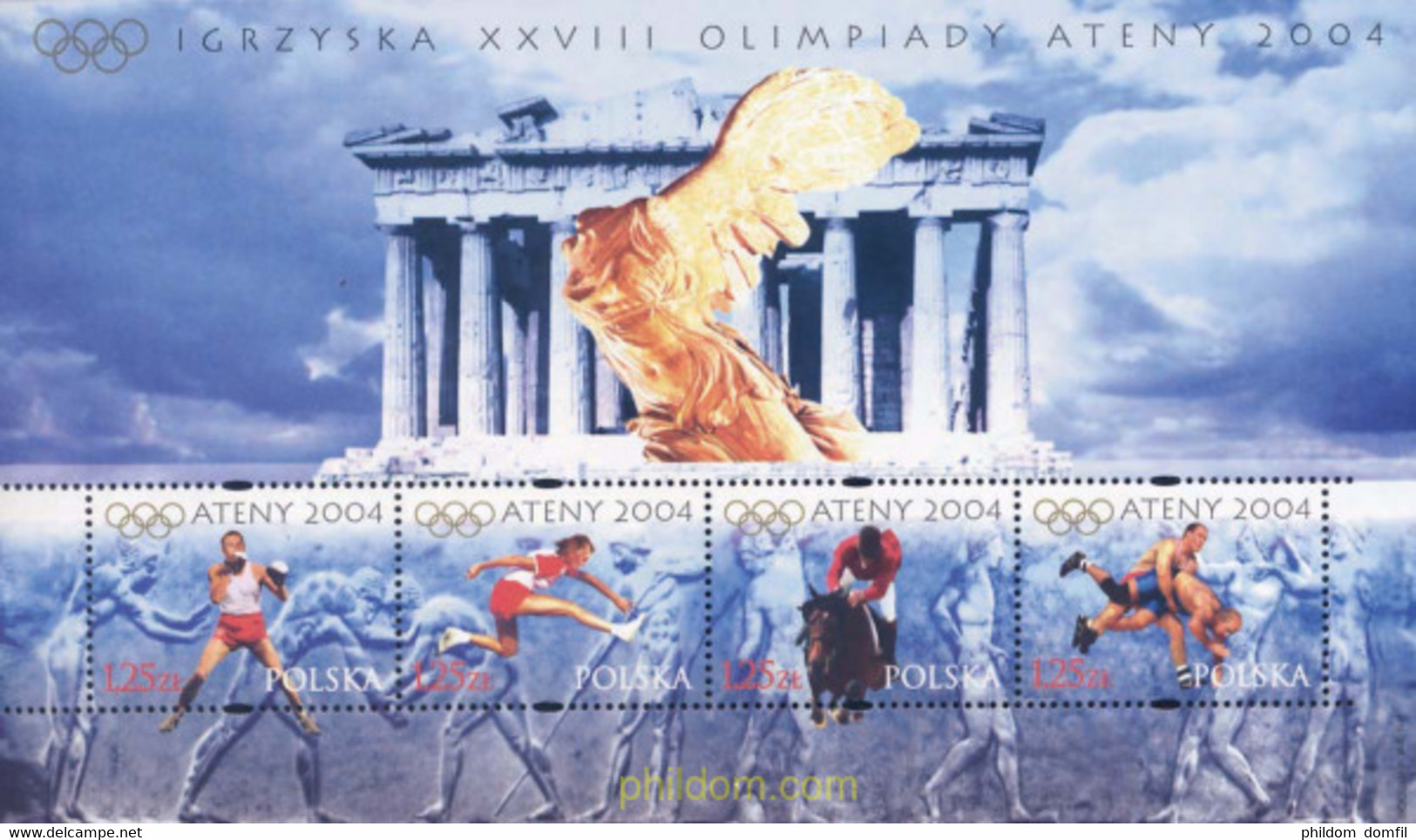 141773 MNH POLONIA 2004 28 JUEGOS OLIMPICOS DE VERANO ATENAS 2004 - Sin Clasificación