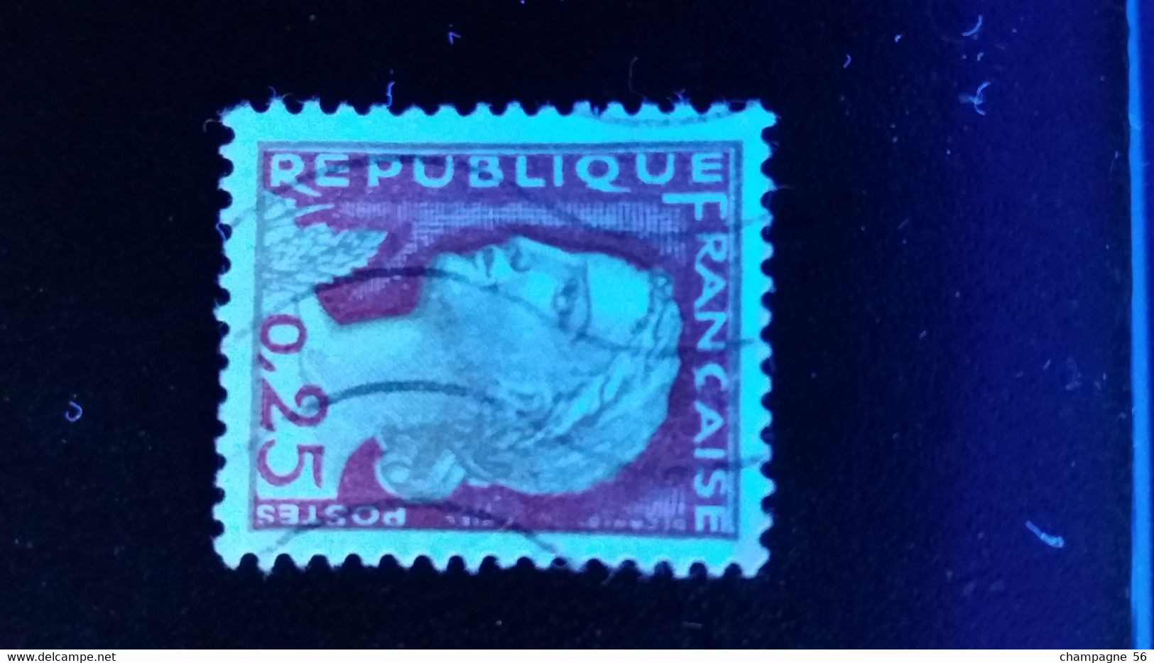 1960 N° 1263  OBLITERE COULEUR DEPLACER  ( SCANNE 3 PAS A VENDRE - Usati