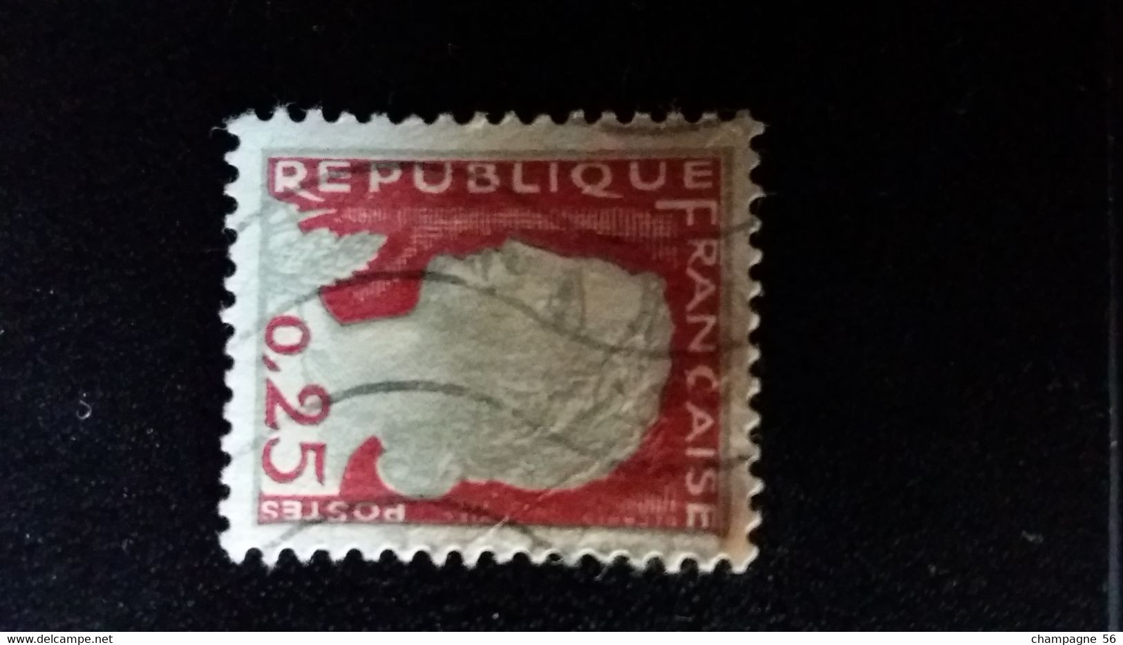 1960 N° 1263  OBLITERE COULEUR DEPLACER  ( SCANNE 3 PAS A VENDRE - Used Stamps