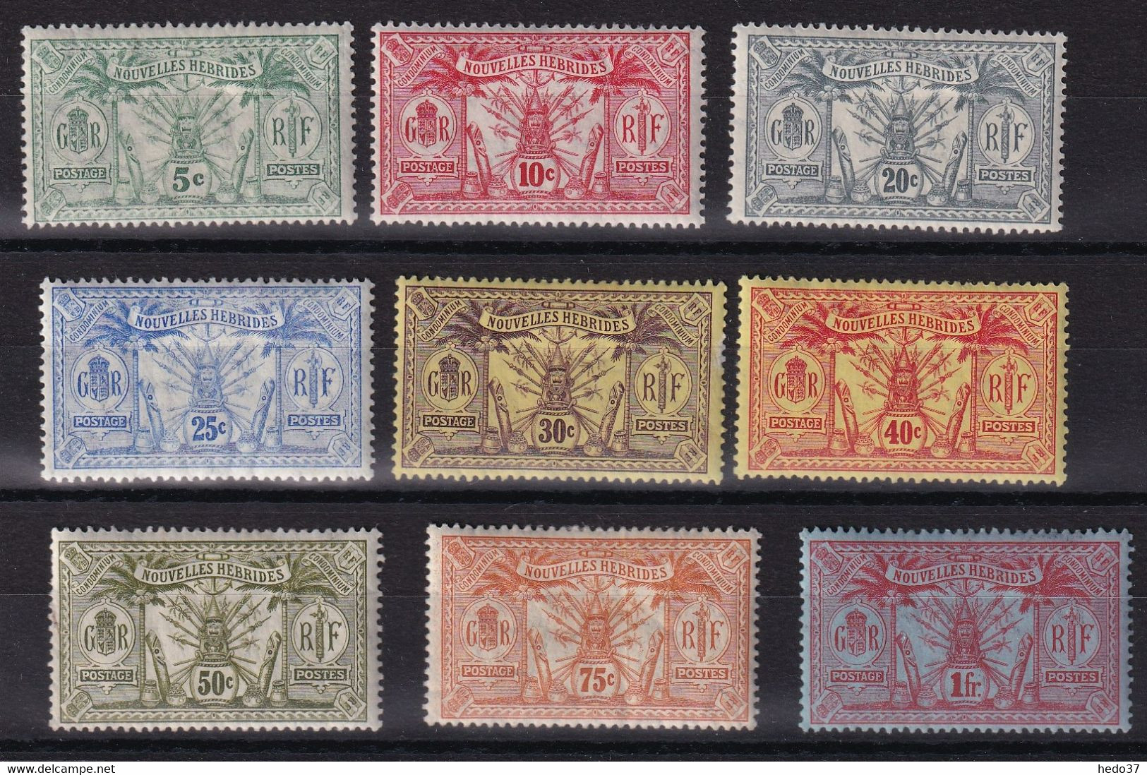 Nouvelles Hébrides N°27/35 - Neuf * Avec Charnière - TB - Unused Stamps