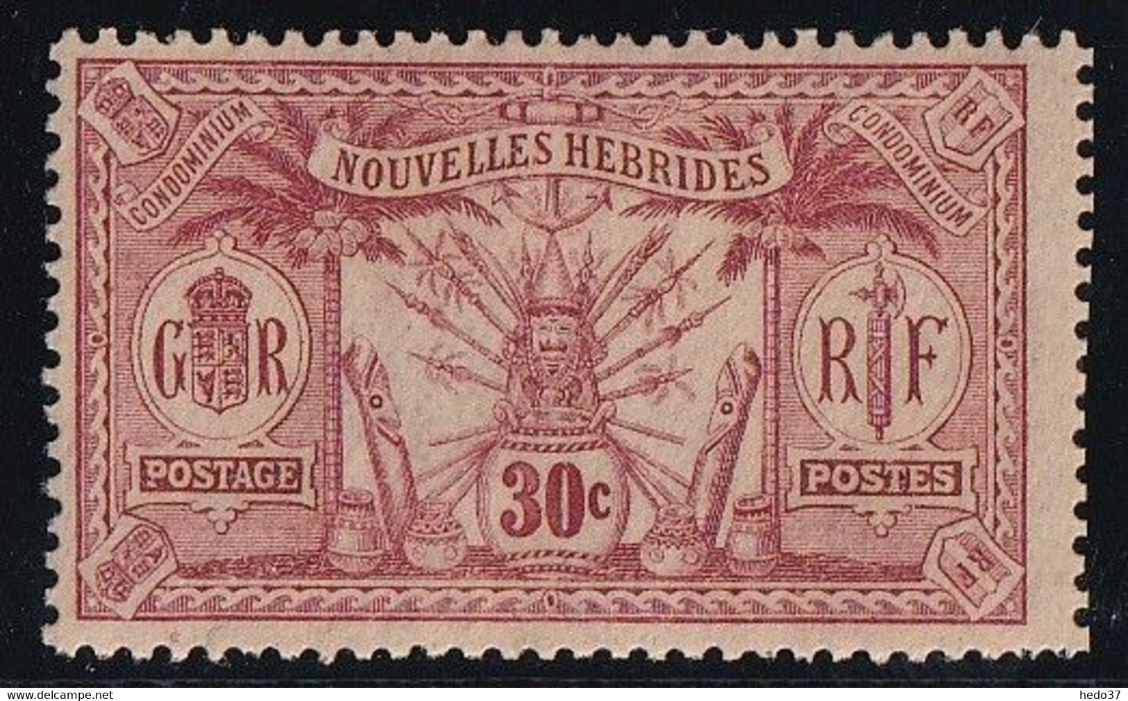 Nouvelles Hébrides N°42 - Variété Nuance Bistre - Neuf Sans Gomme - TB - Unused Stamps