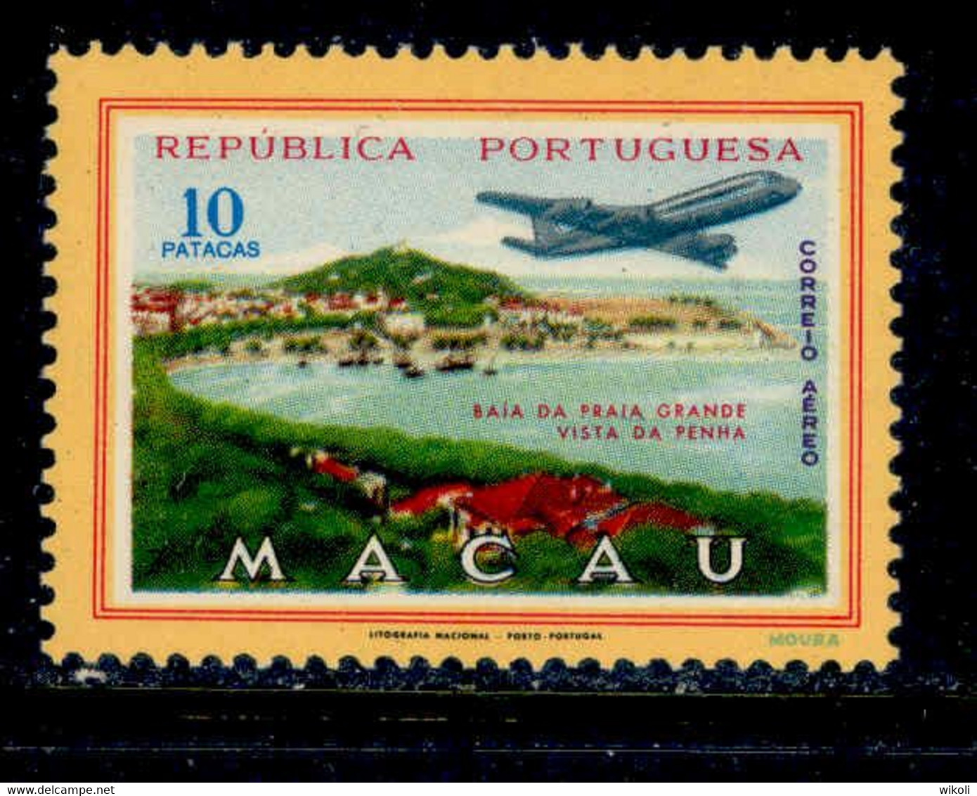 ! ! Macau - 1960 Air Mail 10Pt - Af. CA 20 - MNH - Airmail