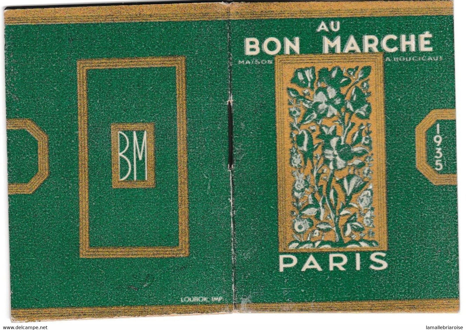 MINI CALENDRIER De 1935, Offert Par LA MAISON BOUCICAUT, AU BON MARCHE. - Kleinformat : 1901-20