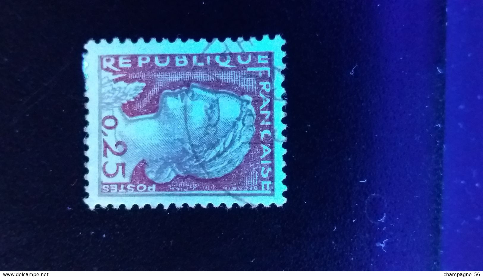 1960 N° 1263  OBLITERE COULEUR  DEPLACER  ( SCANNE 3 PAS A VENDRE - Usati