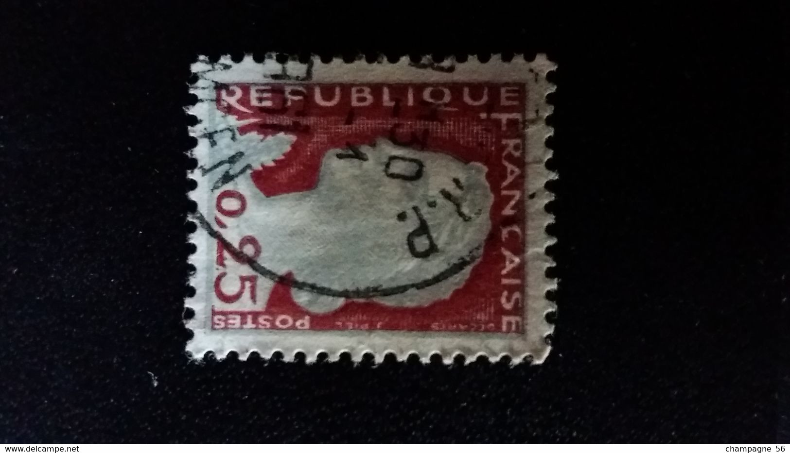 1960 N° 1263  OBLITERE COULEUR GRIS   ( SCANNE 3 PAS A VENDRE - Used Stamps