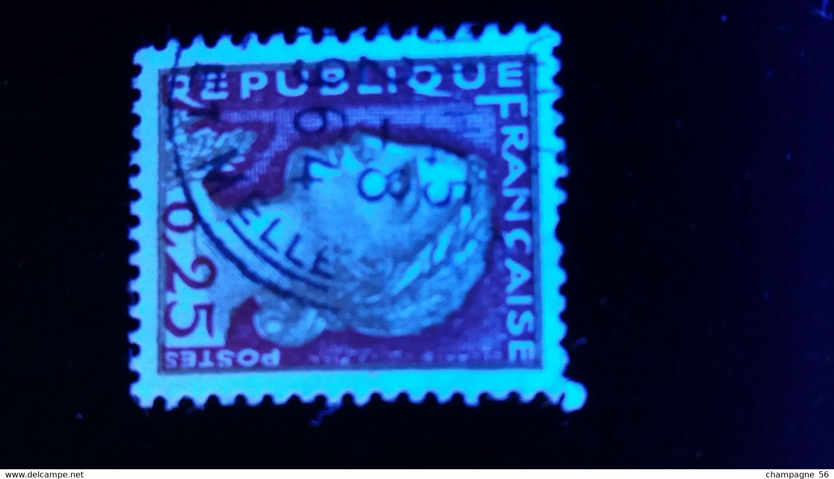 1960 N° 1263  OBLITERE COULEUR GRIS  2.8.1964 ( SCANNE 3 PAS A VENDRE - Used Stamps
