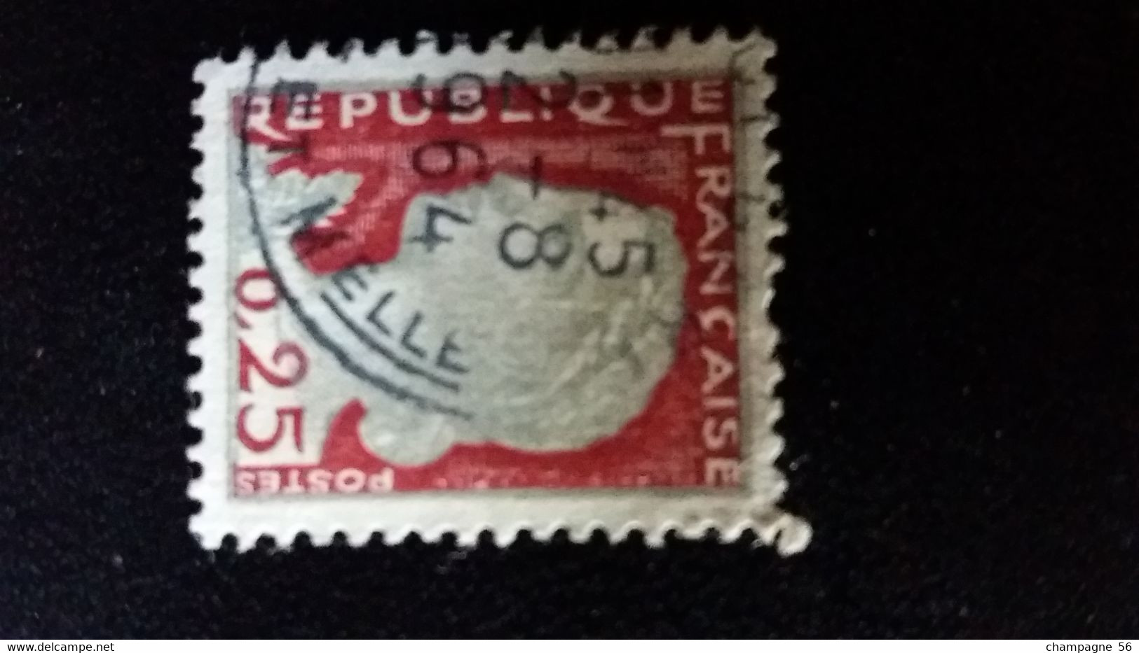 1960 N° 1263  OBLITERE COULEUR GRIS  2.8.1964 ( SCANNE 3 PAS A VENDRE - Used Stamps