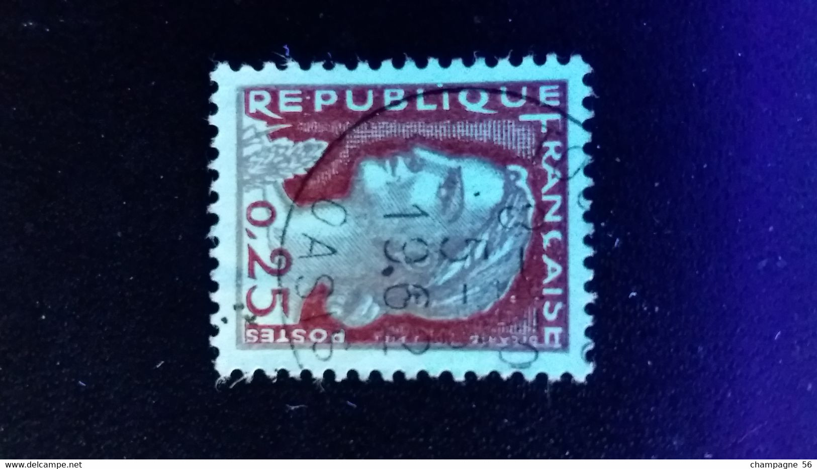 1960 N° 1263  OBLITERE COULEUR ROUGE  DEPLACER 5.3.1962 OASIS  ( SCANNE 3 PAS A VENDRE - Used Stamps