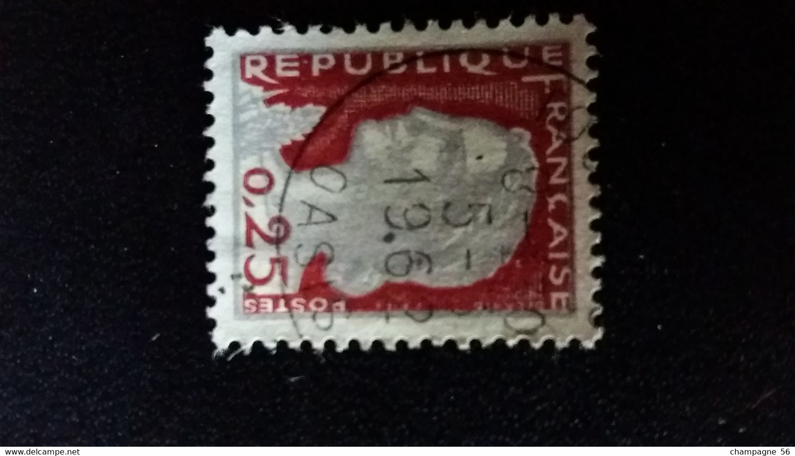 1960 N° 1263  OBLITERE COULEUR ROUGE  DEPLACER 5.3.1962 OASIS  ( SCANNE 3 PAS A VENDRE - Used Stamps