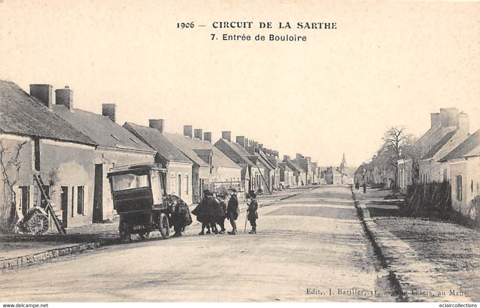 Bouloire       72          Automobile  Circuit De La Sarthe 1908. Entrée De Bouloire     (voir Scan) - Bouloire