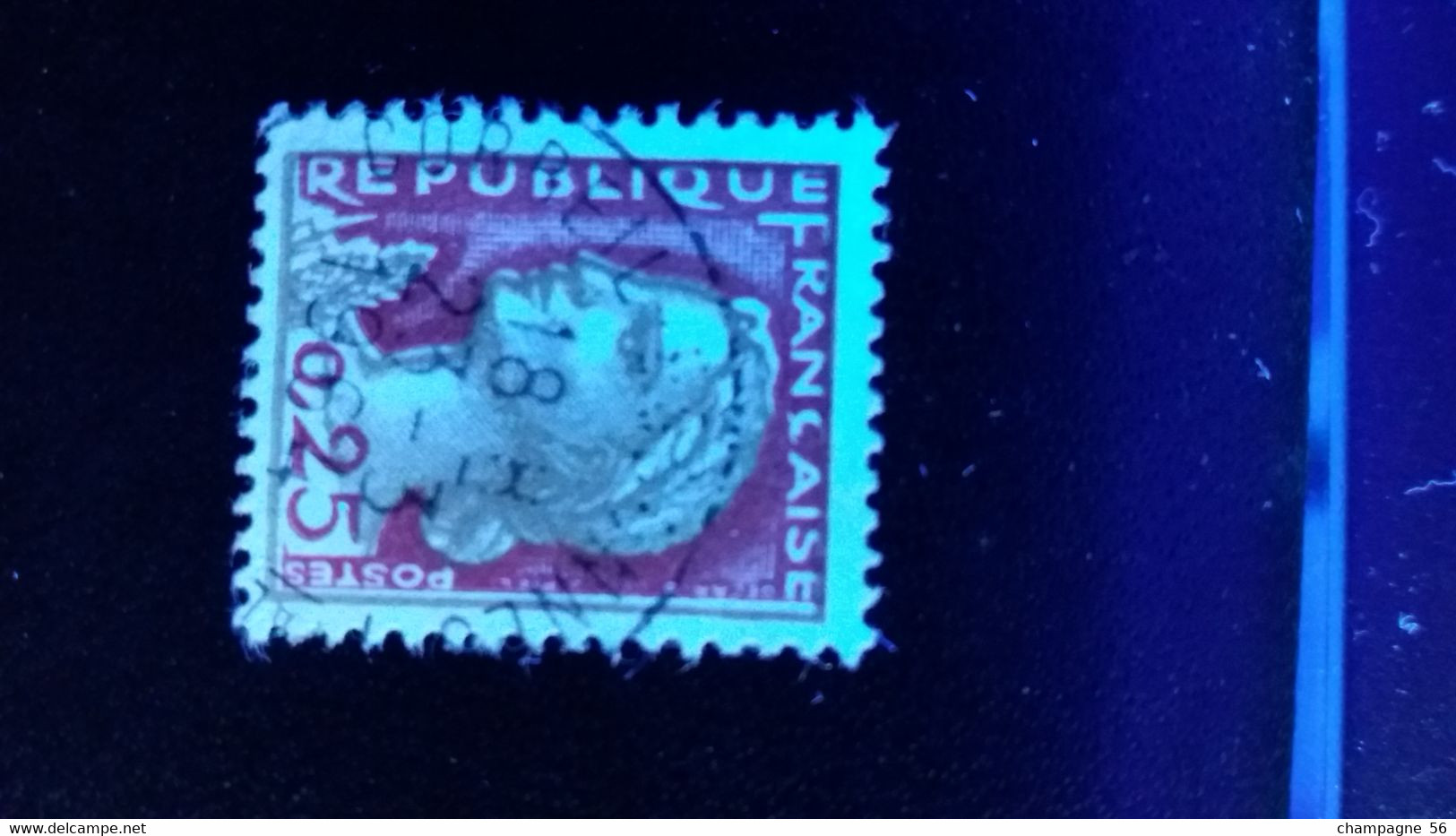 1960 N° 1263  OBLITERE  COULEUR ROUGE  DEPLACER  23.3.1964   ( SCANNE 3 PAS A VENDRE - Used Stamps