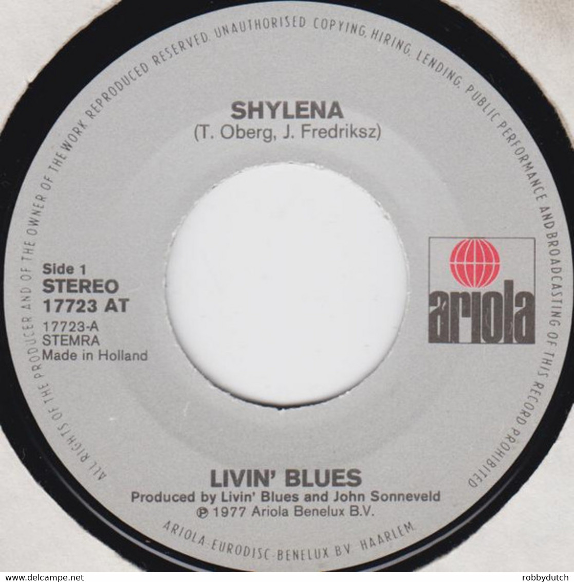 * 7" *  LIVIN'  BLUES - SHYLENA (Holland 1977 EX-) - Blues