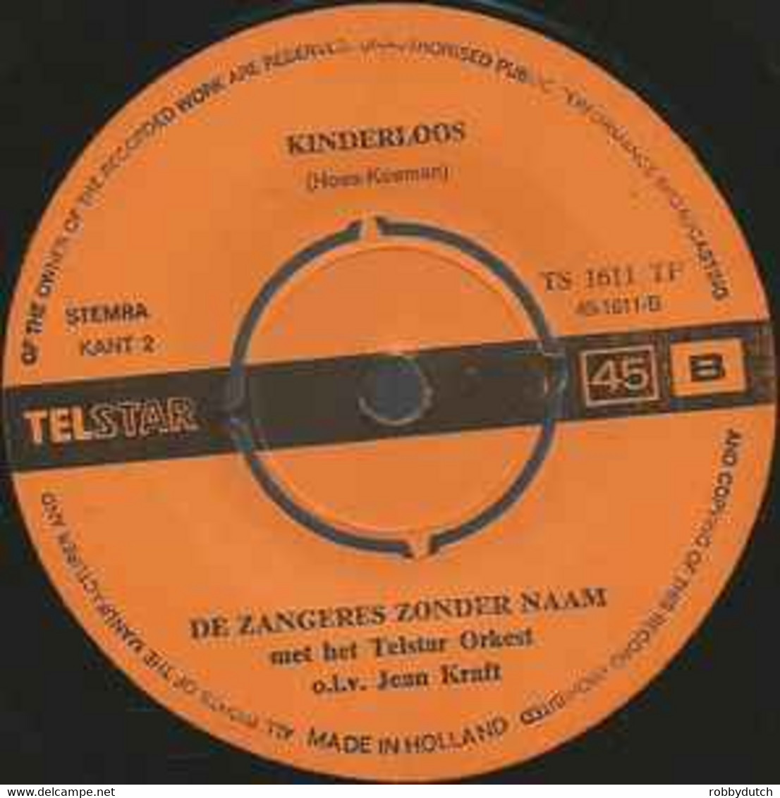 * 7" *  ZANGERES ZONDER NAAM - HET SOLDAATJE (Holland 1971) - Otros - Canción Neerlandesa