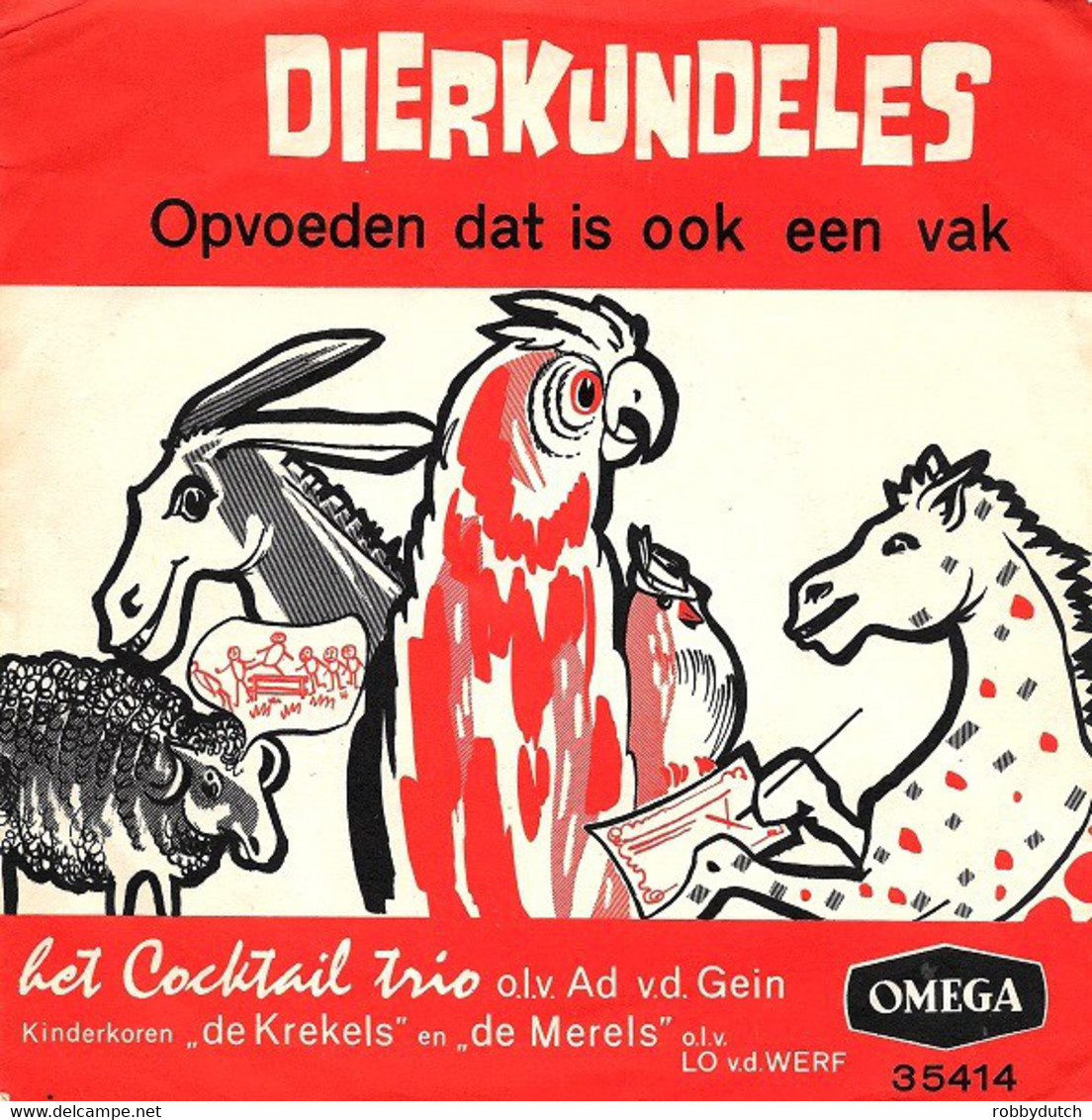 * 7" * COCKTAIL TRIO - DIERKUNDELES (Holland 1964 EX) - Other - Dutch Music