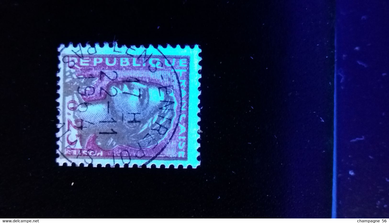 1960 N° 1263  OBLITERE  COULEUR ROUGE  DEPLACER  22.11.1964 DEFECTUEUSE 0,25   ( SCANNE 3 PAS A VENDRE - Used Stamps