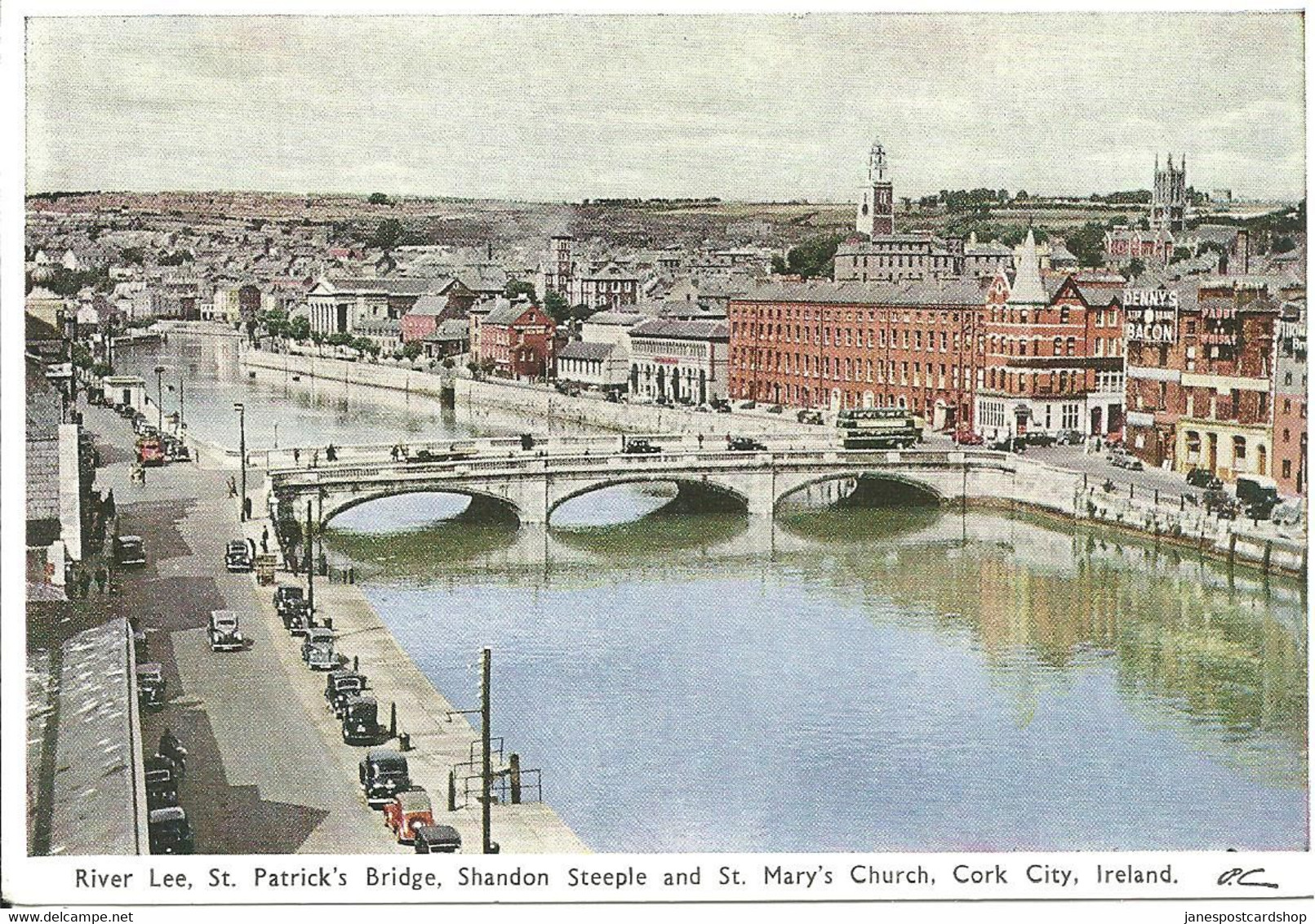 RIVER LEE - AT. PATRICK'S BRIDGE - SHANDON STEEPLE  & ST. MARY'S CHURCH  CORK CITY- IRELAND - Cork