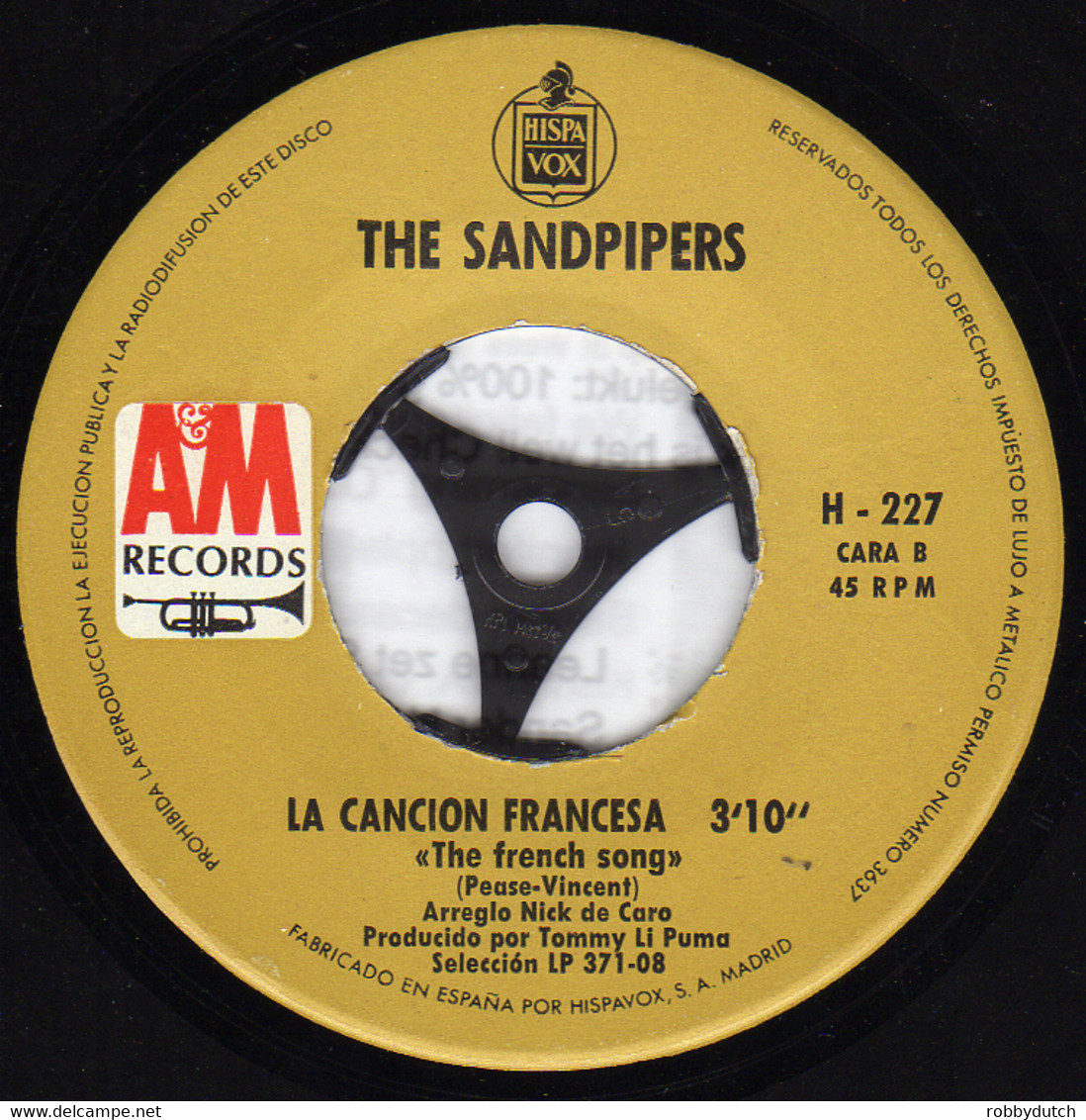 *7" *  THE SANDPIPERS - CUANDO SALI DE CUBA (Spain 1967) - Autres - Musique Espagnole