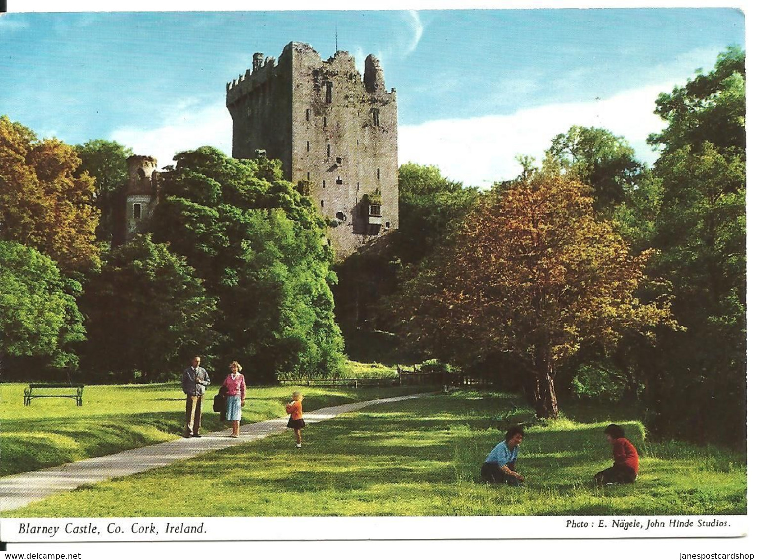 BLARNEY CASTLE - CO. CORK IRELAND - PUBLISHED BY JOHN HINDE - - Cork