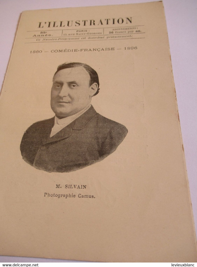 Petit Programme 2 Volets/Comédie Française/M SILVAIN/Tartuffe/Le Malade Imaginaire L'Illustration/1897           COFIL11 - Programma's